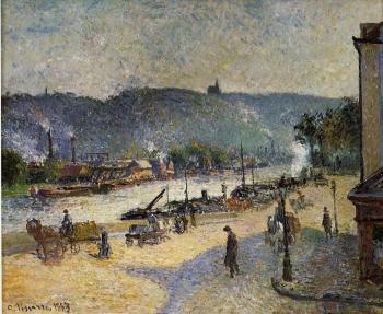 Camille Pissarro : The Quays at Rouen